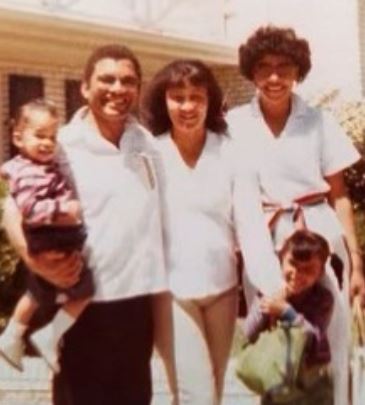 Young Ellen Rucker Sellers with her parents and sister Ione Rucker Jamison